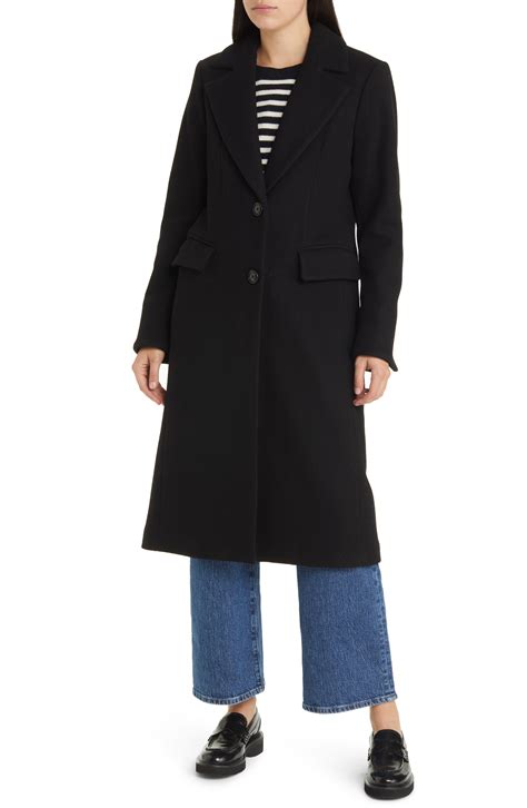 michael kors notch collar wool blend reefer coat|Michael Kors Women's Wool & Blend Coats .